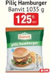 BANVİT PİLİÇ HAMBURGER 1035 G